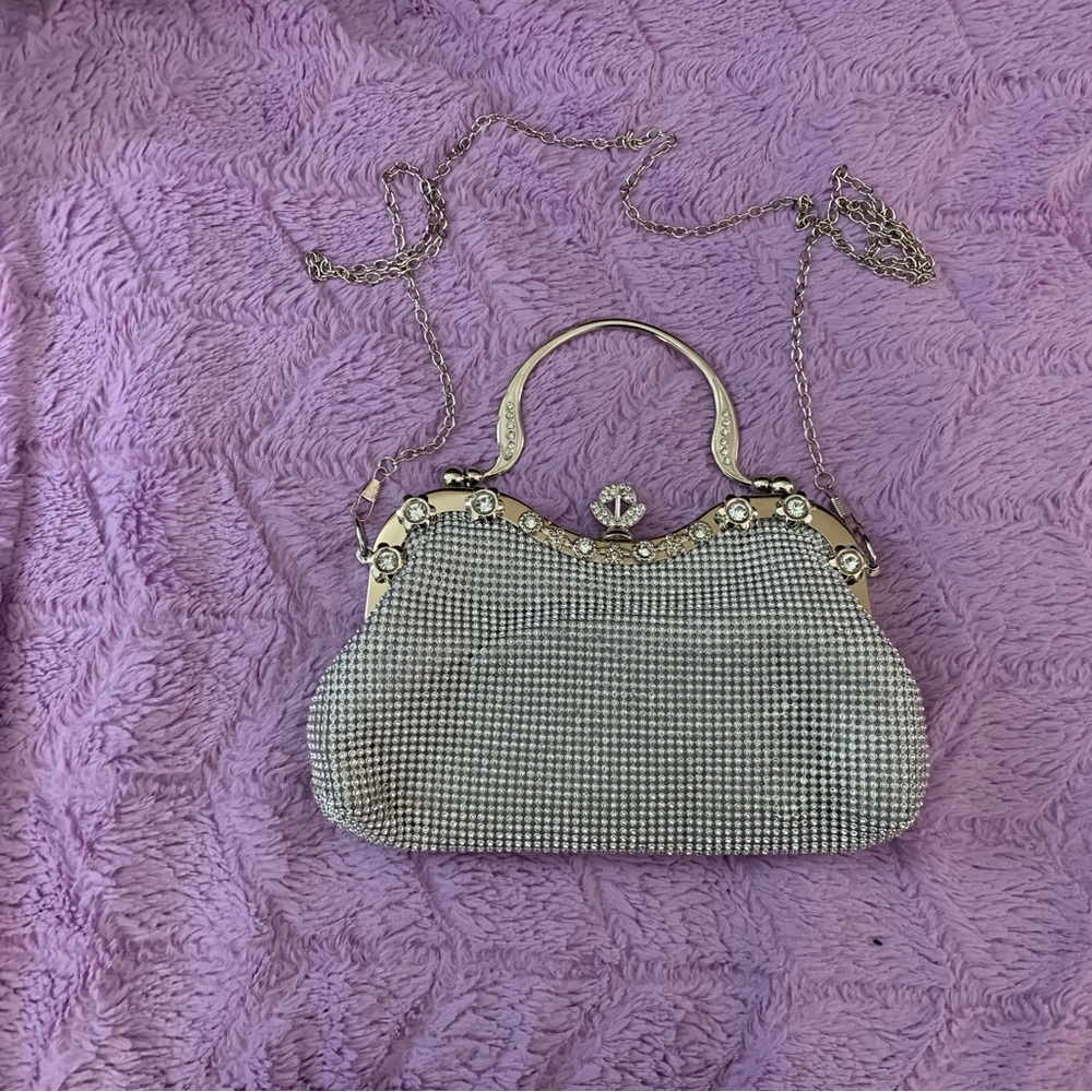 Rhinestone bejeweled clutch/purse.